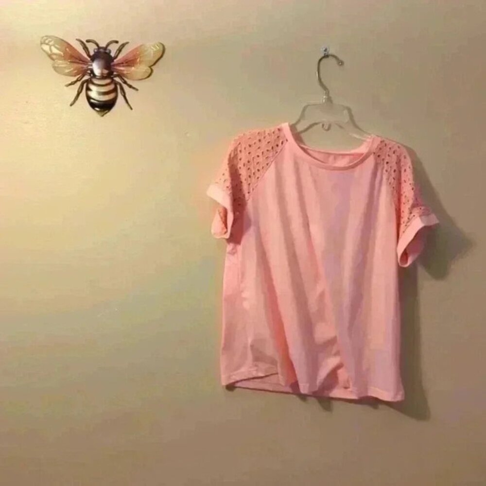 Shein, medium, shirt, pink